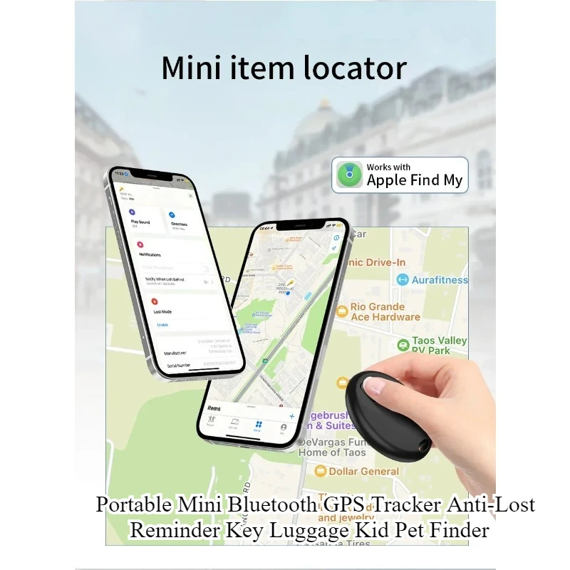 

Portable Mini Bluetooth GPS Tracker Device For IOS Apple Air Tag Anti-Lost Reminder Key Luggage Kid Pet Finder 실용도매 Полезный