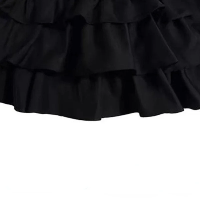 Zwarte Fee Riem Vintage Rokken Vrouwen Hoge Taille Slanke A-lijn 2024 Herfst Verstoorde Mini Rok Vrouw Keten Kawaii Jupe Zomer Zoete