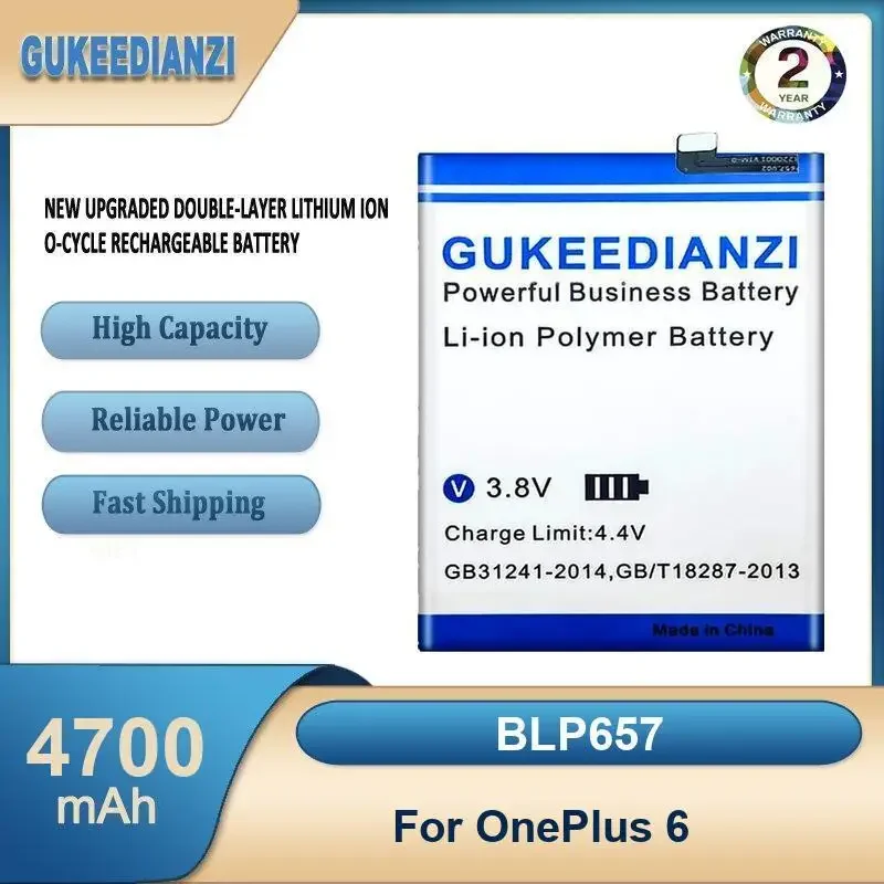 

BLP657 4700mAh High Capacity Mobile Phone Battery For OnePlus 6