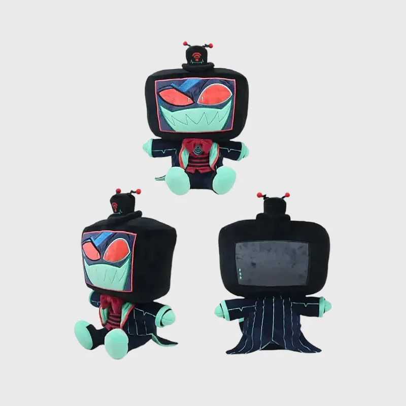 

In Stock Banpresto Hazbin Figure Cartoon Plush Alastor Vox Valentino Cute Stuffed Figurine Doll Decoration Gifts