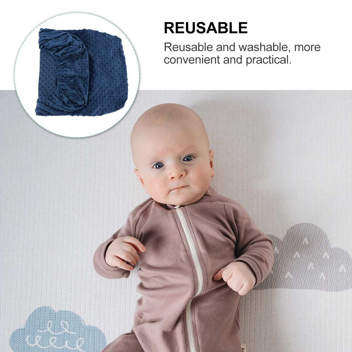 

1Pcs Infant Changing Diaper Liners Breathable Cover Safe Easy Operate Reusable Washable Gift Baby Diaper Changing Mat