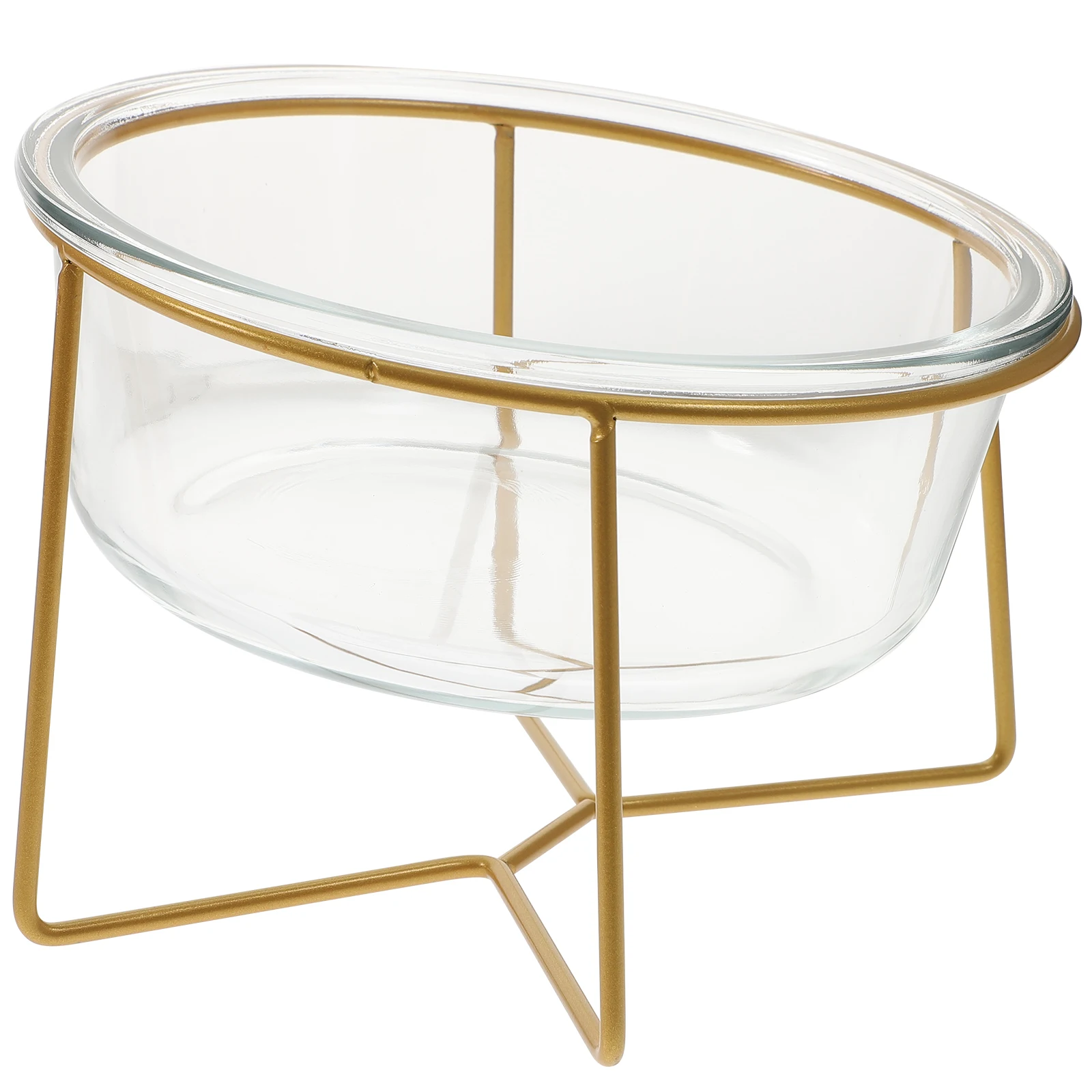 

1pc High Base Pet Food Bowl Feeding Bowl for Cats Dogs Durable Glass Material Slow Bowls Food Water Storage Container