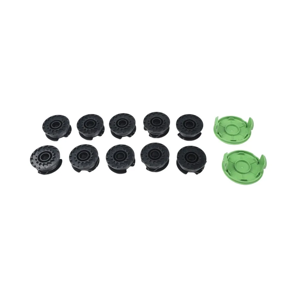0.065 in Auto Feed Trimmer Spool for Greenworks 10 Count with Cover ABS Construction and Reinforced Nylon Polyamide