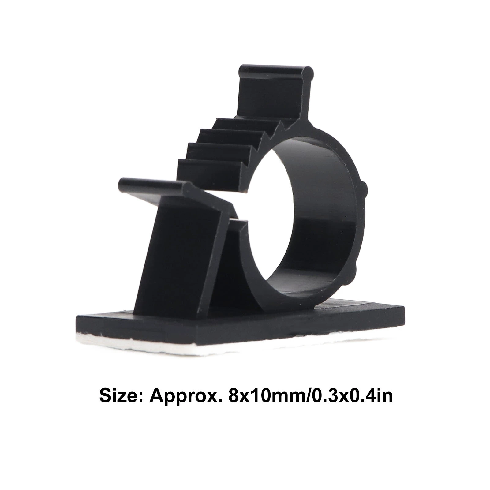 100 Pcs Adjustable Self Adhesive Cable Clips Wire Management Clamps Reusable Nylon PA66 Cable Tie Holder Black YX