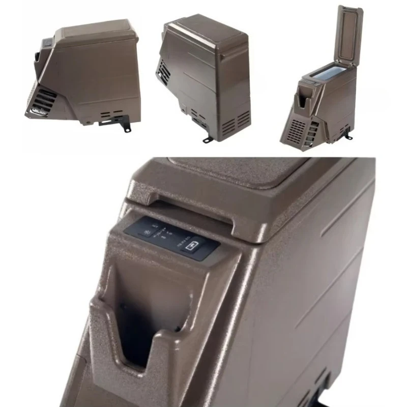 YBJ Car Accessories LC79 Portable Compressor Gray Armrest Cooler Box for 70 76 78 FJ79  Mini Fridge LC79 Fridge