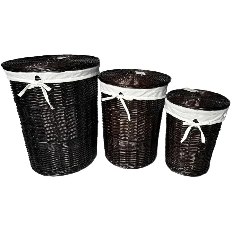 Wicker canvas kids toys dirty baby diapers caddy bag organizers kitchen utensils cloth laundry baskets