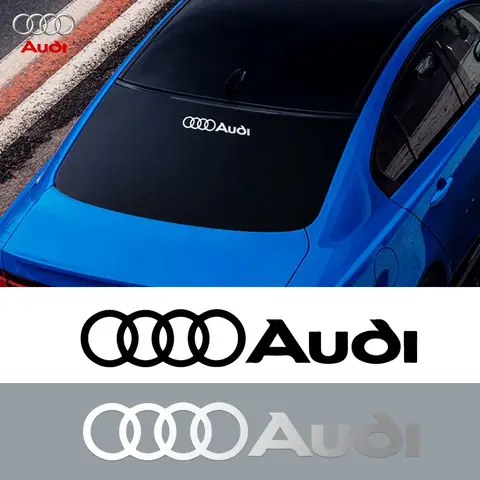 아우디 Sline RS A3 A4 B8 8P 8V B6 A5 A6 C7 Q5 B9 B7 C6 A1 Q7 Q3 TT 자동차 바디 윈도우 트렁크 장식 스티커 자동차 액세서리