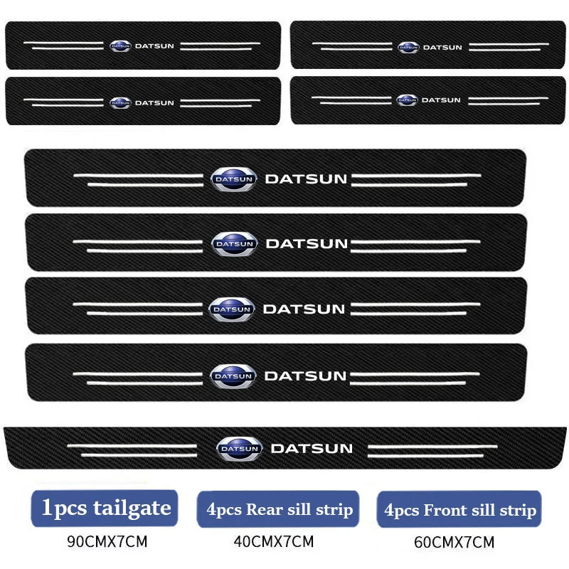 ملصقات عتبة باب السيارة لنيسان داتسون كروس زد بيك اب 1200 12oy 204z 620 280z GO I GO + Mi-DO on-DO Redi-GO ملحقات #6