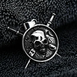 BEIER 2024 New Arrival Stainless Steel Men's Pendant Pirates Pendant Skull Biker Gothic Pendant Cool High Quality Jewelry