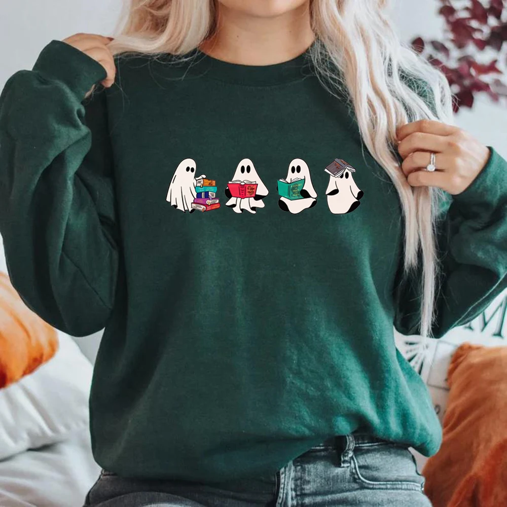 Acotar Ghost Sweatshirt Boekachtige Spook Hoodie Troon Van Glas Sweatshirt Vintage Sjm Halloween Pullover Acotar Tops Boekenachtig Cadeau