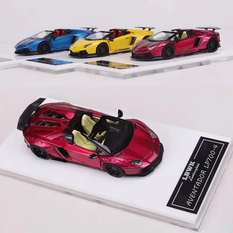 RM 1:64 Scale LBWK Aventador LP700-4 Convertible Sports Car Alloy Car Model Collection Display Ornament Toy Gift