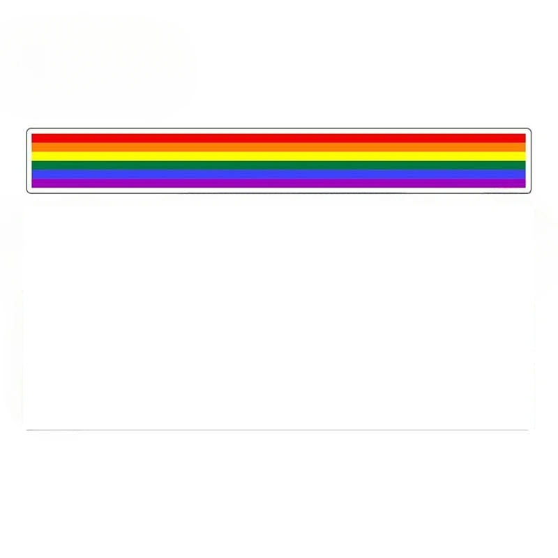 

Car Stripe Motorcycle Racing Flag Sticker Window Car Bumper Decal Moto Tuning Rainbow Car Sticker