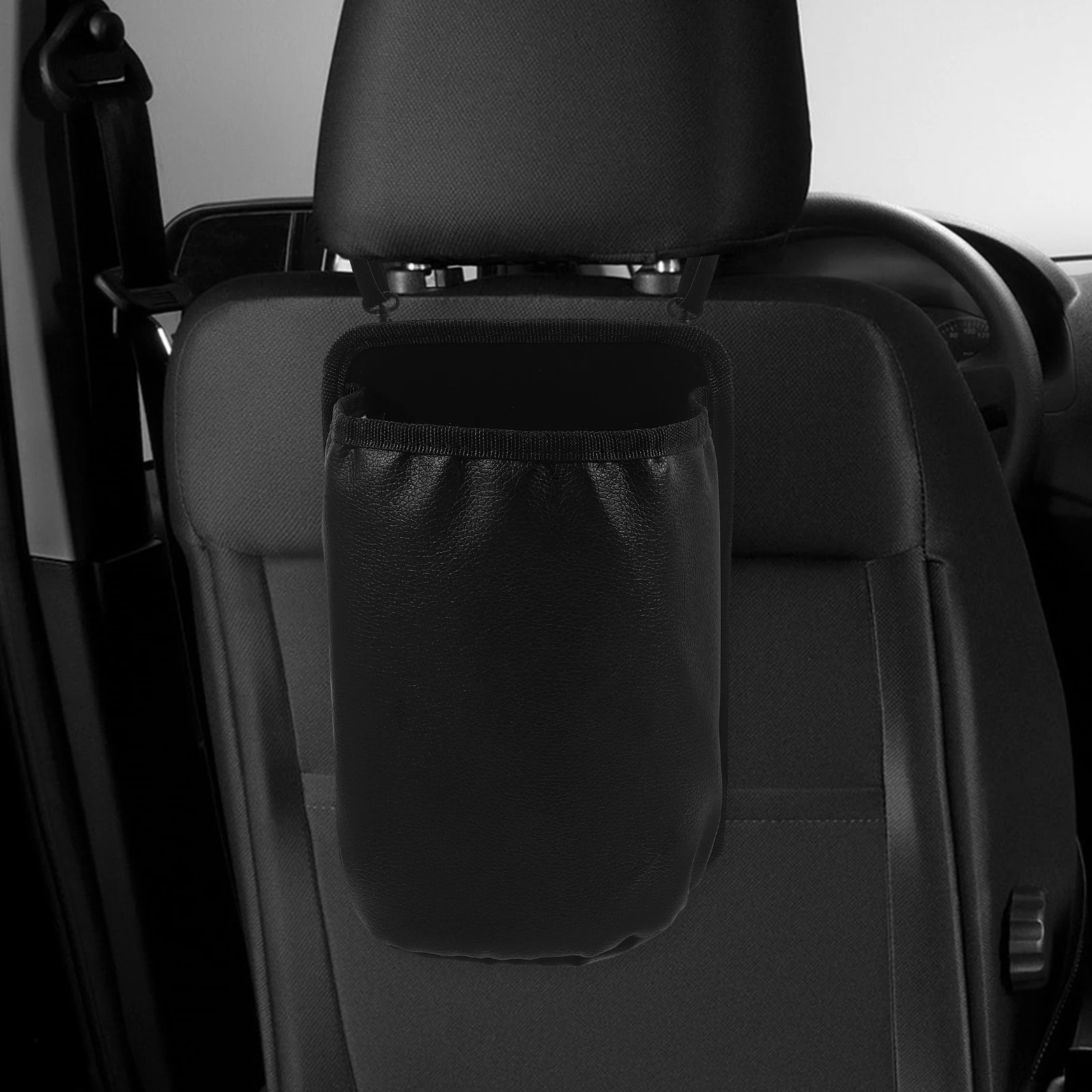 

Portable Trash Can Foldable Storage Organizer Black Large Capacity Car Bin Rear Seat Holder Vehicle Accessories Car Organizers