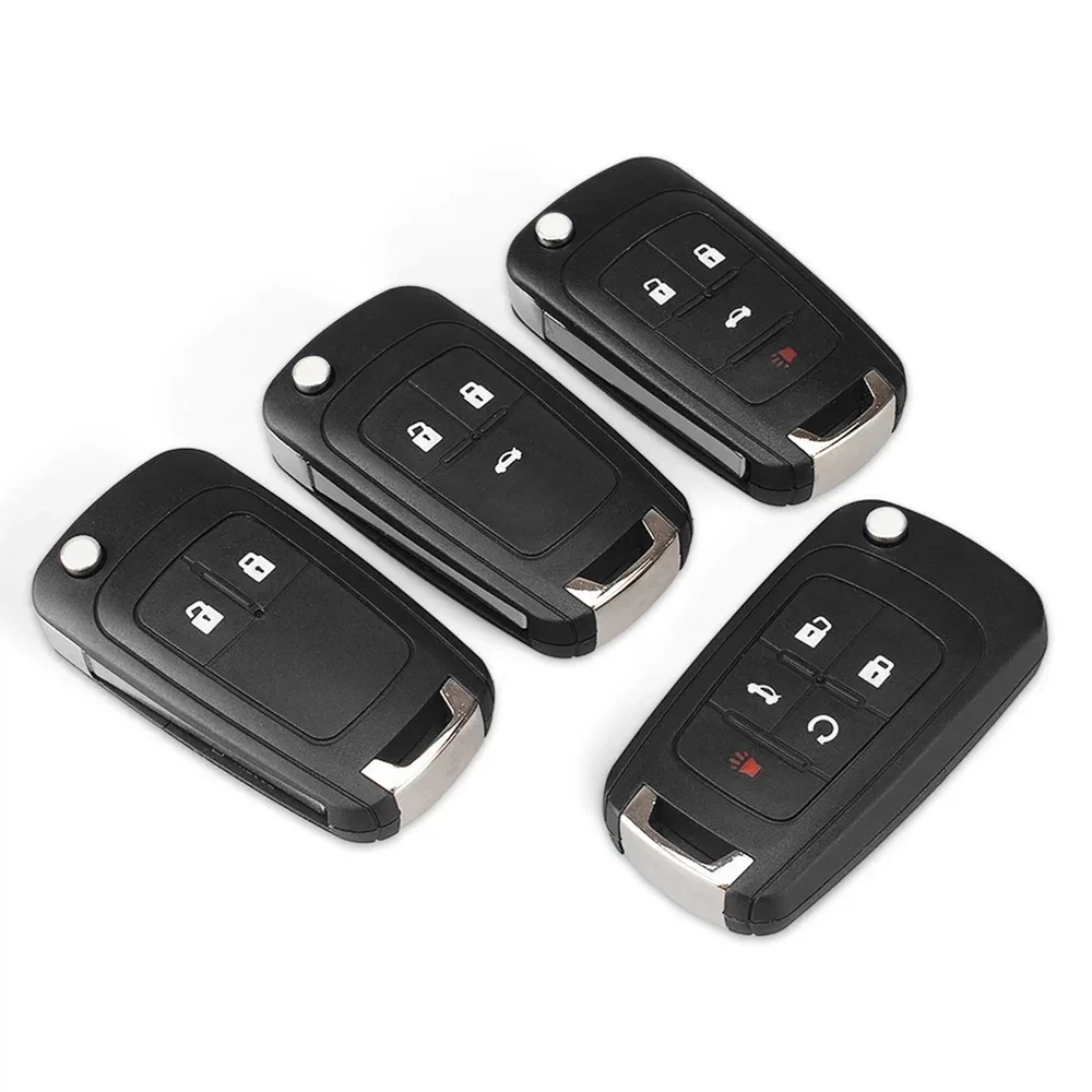 

Flip Folding Remote car Key Shell For Chevrolet Cruze Epica Lova Camaro Impala 2 3 4 5 Button HU100 Blade
