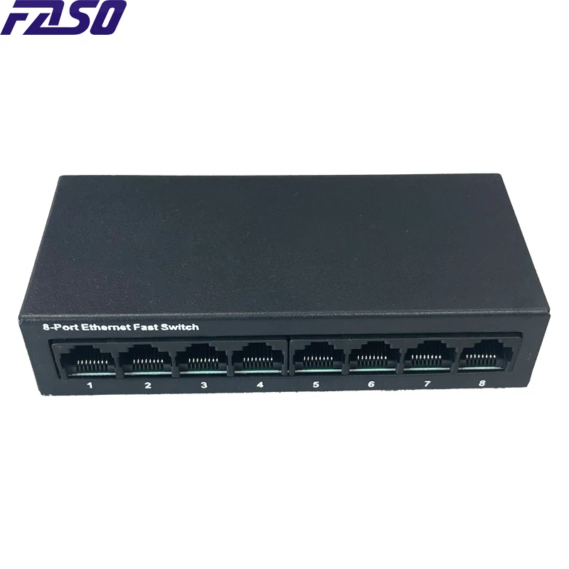 Switch Ethernet di rete Gigabit Switch Ethernet da 1000 Mb con guscio in ferro full/demi duplex a 5-8 porte Switch rapido MDI/MDIX per ufficio domestico