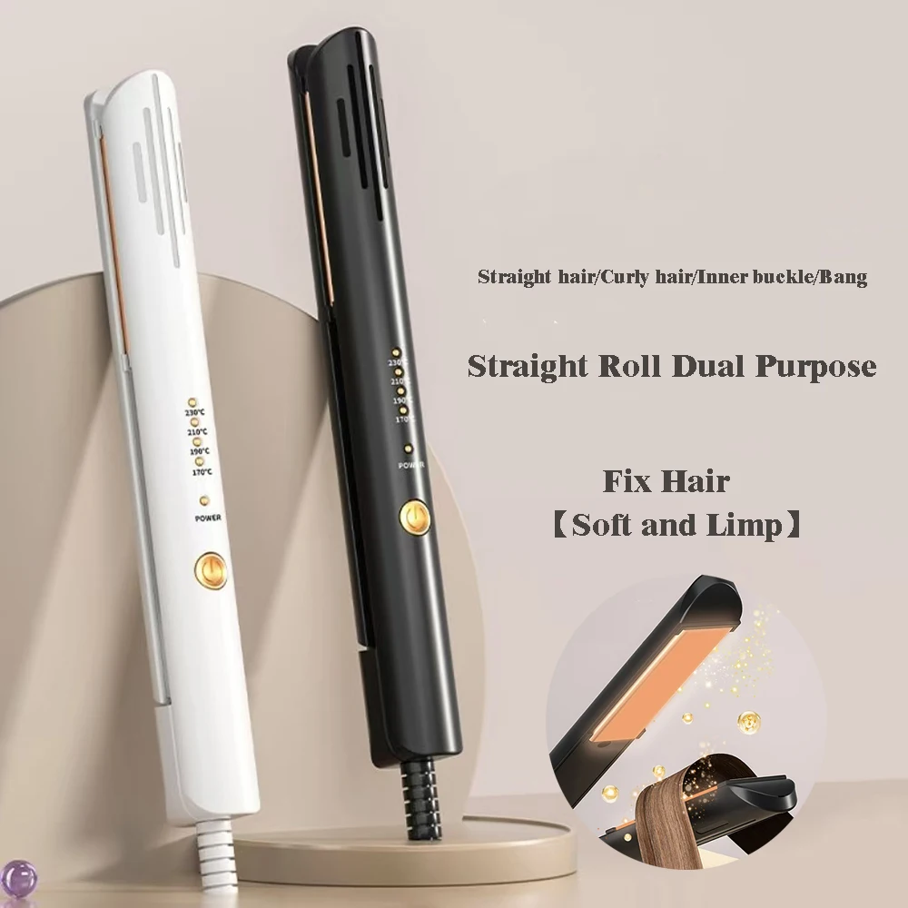 Small Flat Iron for Short Hair Pencil Flat Iron Mini Hair Straightener Tiny Hair Straightening Iron Ceramic Beard Straightener