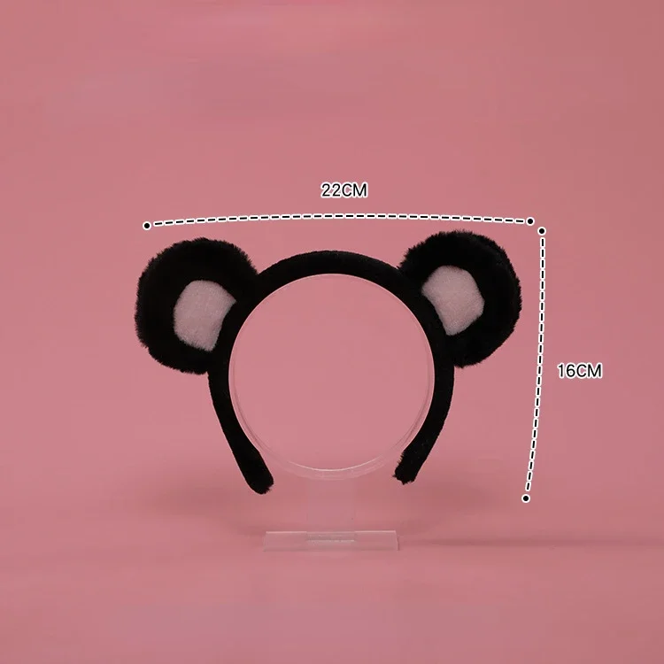 Women Girls Cute White Lolita Animal Bear Ears Headband