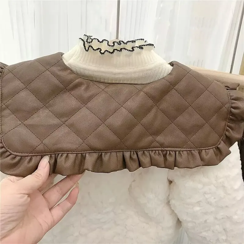 Coats Winter New Girls Children Clothing Versatile Furs Cotton Fashion Outerwea Warm