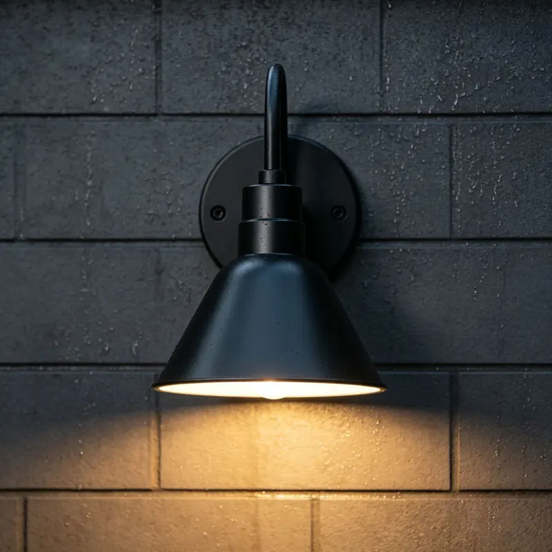Waterproof Outdoor Wall Lamp Metal Wall Sconce Industrial Retro E27 Waterproof Exterior Wall Light for Porch Garage Courtyard Ba