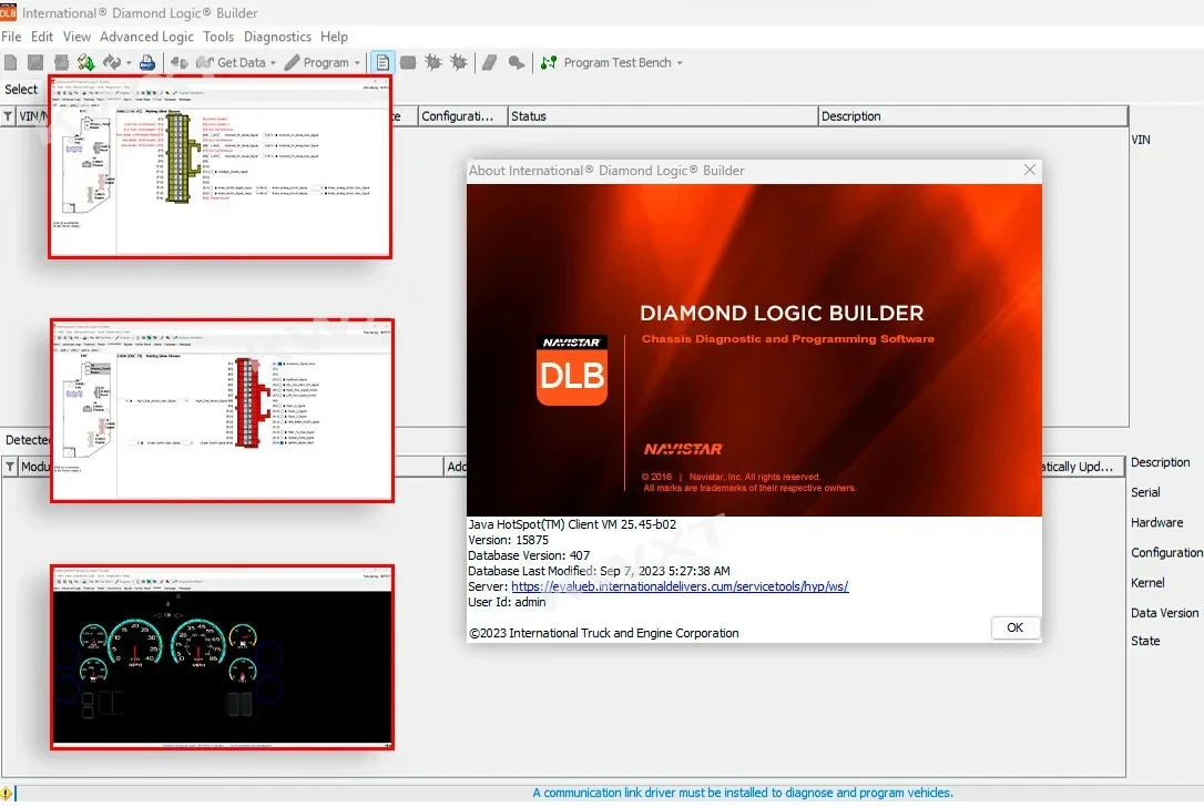 Newest NED DLB  Navistar Engine Diagnostics Diamond Logic Builder DataBase  with Unlimited Keygen  Install Video Help For truck