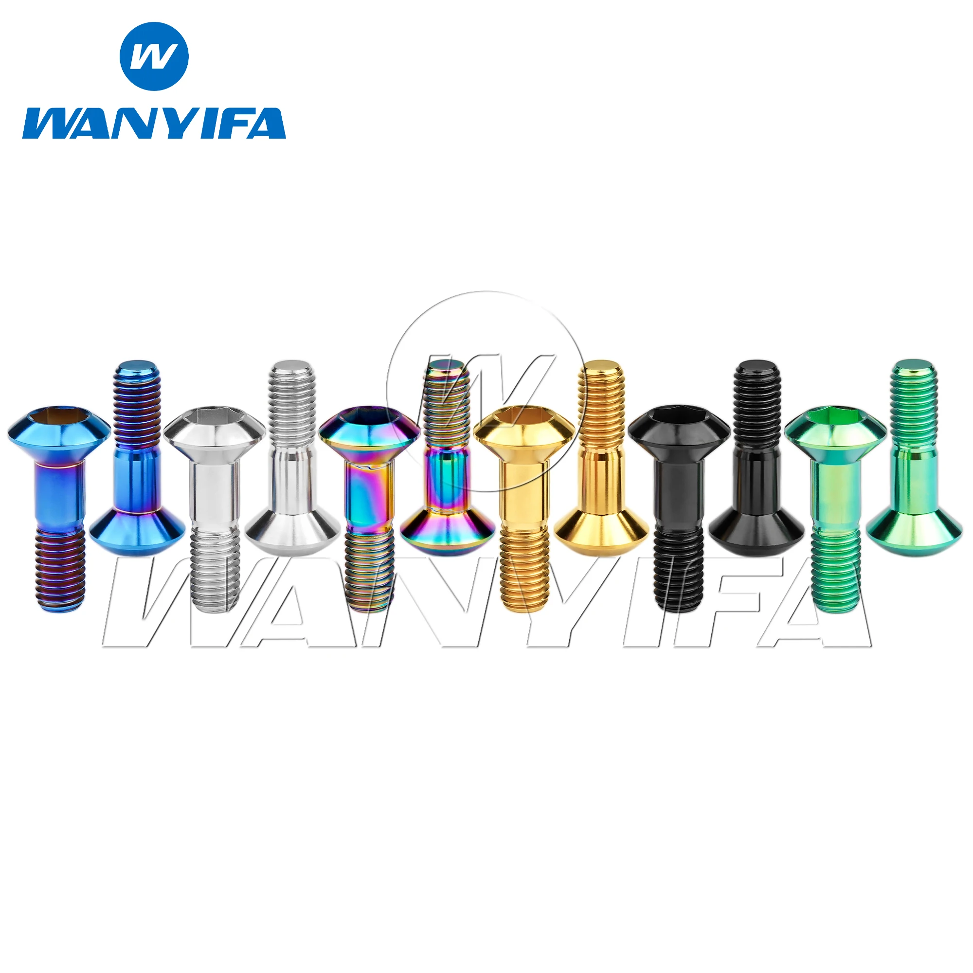 

Wanyifa Titanium Bolt M8x33mm Motorcycle Sprocket Rear Chain Disc Screw Chainwheel Chain Disk Plate Ti Screws Chainring Fastener