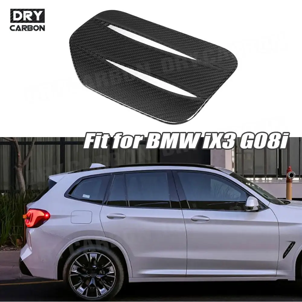 

Carbon Fiber Car Outside Oil Filler Fuel Tank Cap Cover Trim For BMW iX3 G08i 2022 FRP Oil Fuel Tank Cover Styling Decoration