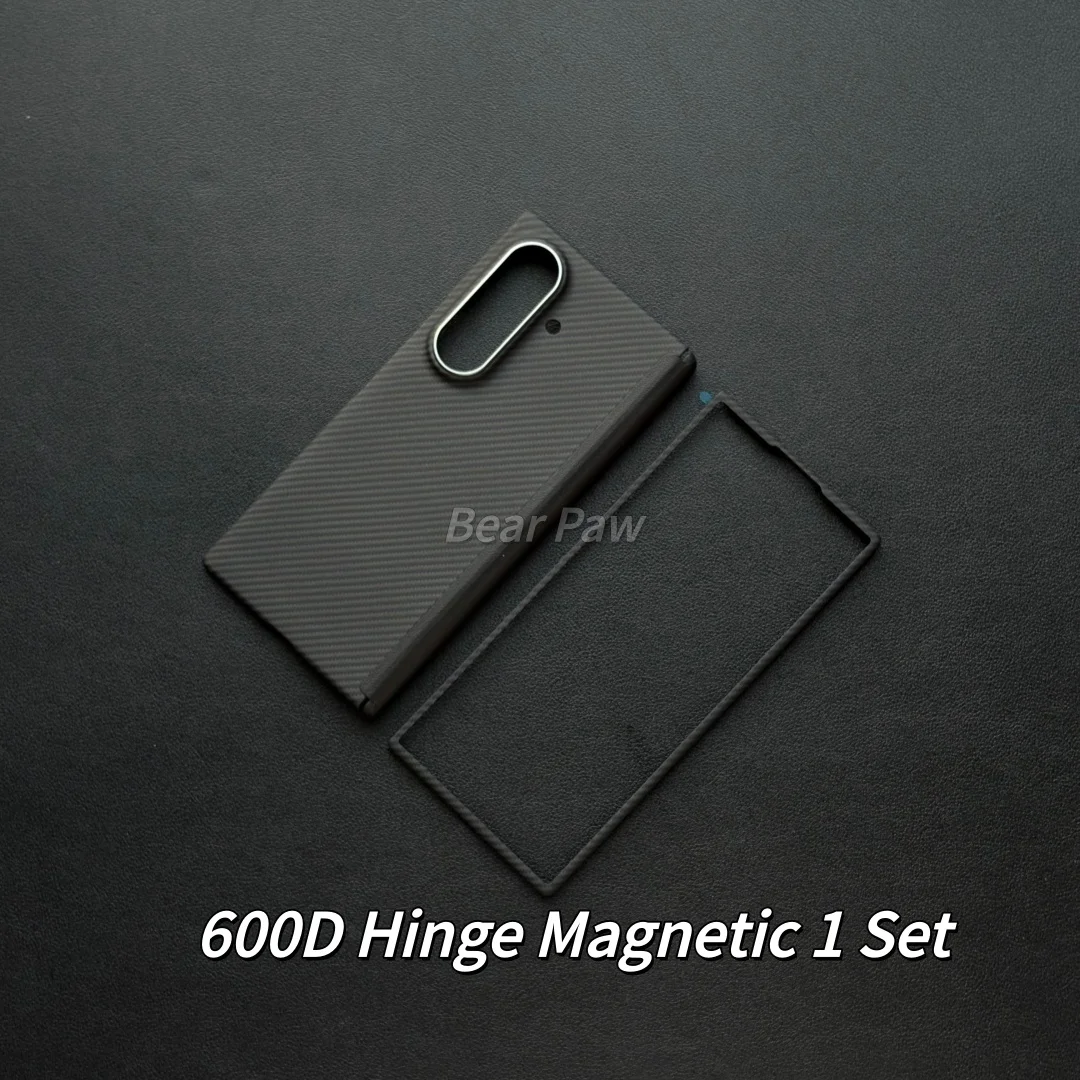 Etui magnetyczne z włókna aramidowego i węglowego do Samsung Galaxy Z Fold 8 Ultra, ultracienkie, kompatybilne z Magsafe, etui z włókna na zawias, szerokie etui do Fold 8 — zdjęcie produktu 3