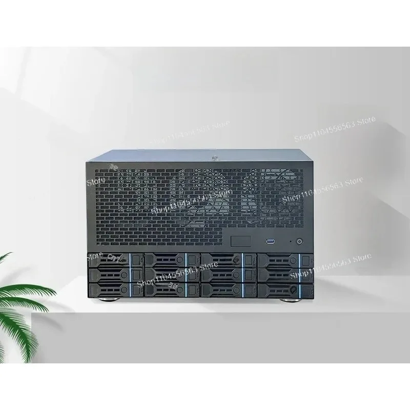 12-Bay NAS Chassis Kit - With ATX Power Supply, 8 Full-Height Slots | For Enterprise/Home