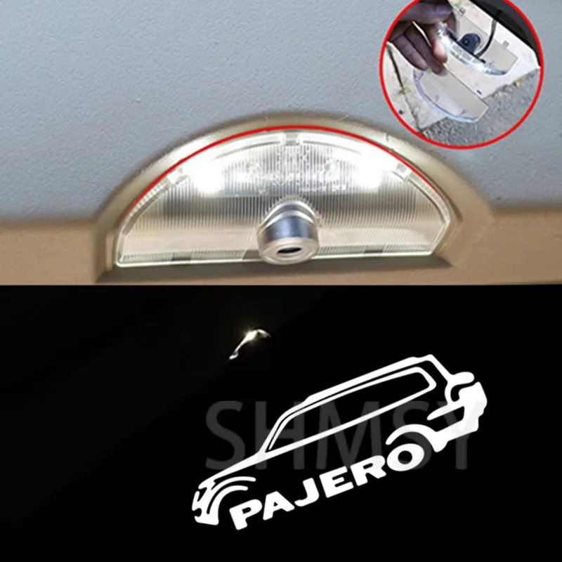 Accesorios de proyector LED de luz de puerta de coche para Mitsubishi Pajero V80 V87 V93 V97 2007 2008 2009 2010 2011 2012 2013 2014 2015-2020