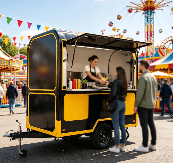 Coffee Trailer Mobile Street Food Truck for Sale Unique Design Fast Food Truck for Sale