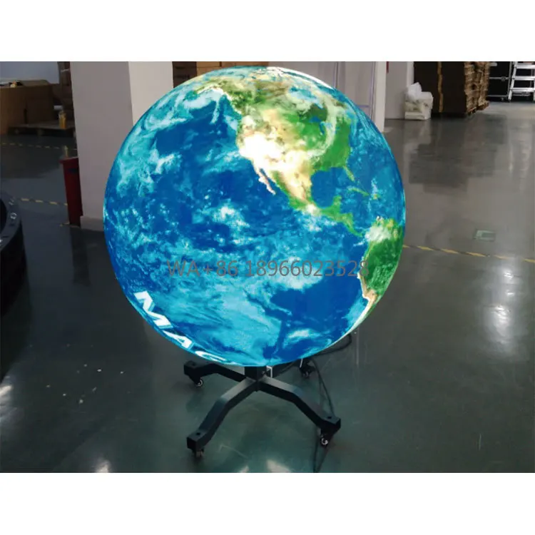 맞춤형 P2.5 LED 구형 디스플레이 글로브 실내용 창의적인 천문관 전시 구형 LED 스크린