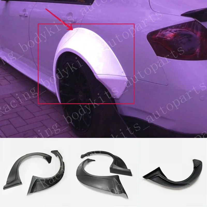 

For Infiniti G37 4door Wide Body Kit (+50mm) Rear Fender Arch Kits FRP Unpainted car BodyKits