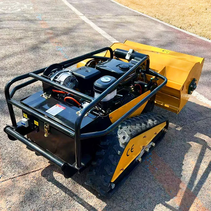 Customized CE EPA Diesel Engine All Terrain Grass Cutting Machine Agriculture Rubber Tracks Remote Control Robot Lawn Mower