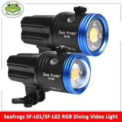 Seafrogs SF-L01/SF-L02 100m/328ft 5000lms Waterproof Underwater Strobe Light RGB LED Video Light Diving Speedlight Flashlight