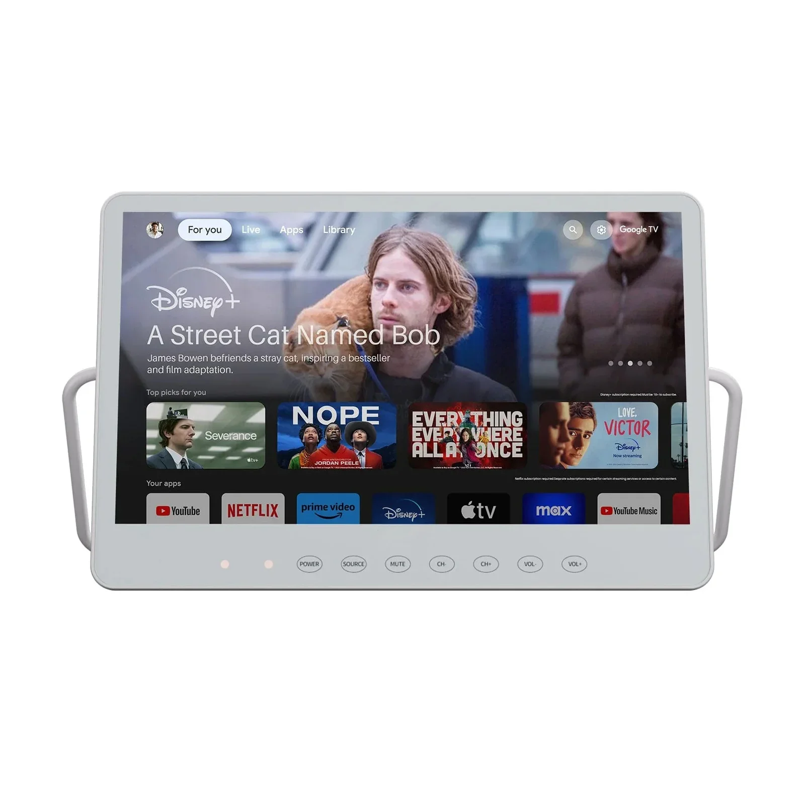 

15.6" Full HD Smart Portable Travel Mini TV 10000mAh Long Battery Life