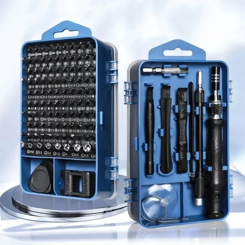 Kit de Destornilladores de Precisión 115 en 1 con Puntas Torx y Hex Magnéticas Multiusos para Reparación de Móviles, Portátiles, Gafas y Relojes 5