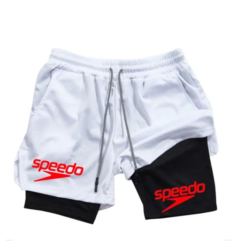 

Новые летние мужские спортивные шорты для серфинга с принтом Speedo, быстросохнущие шорты для бега на открытом воздухе, шорты для фитнеса, тренировочные шорты