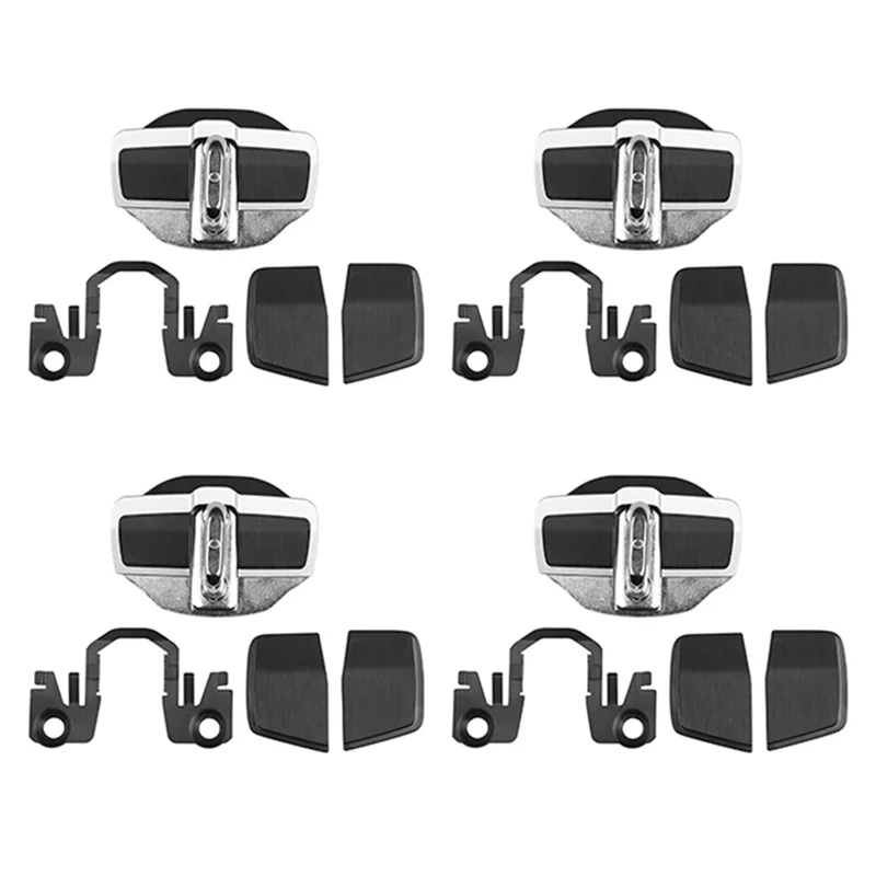 4 Sets TRD Door Stabilizer Door Lock Protector Latches Stopper Covers for Subaru XV Forester Legacy Outback