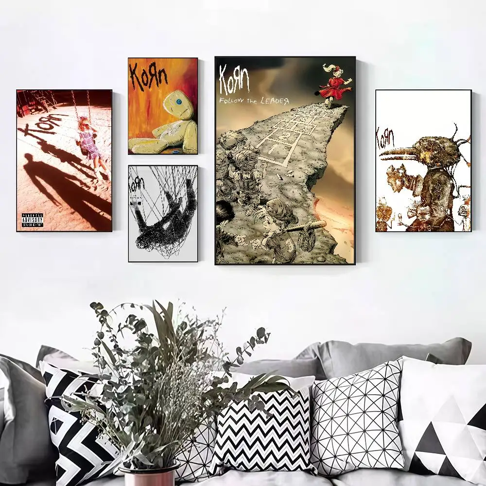 Hot Band K-Korn Issues Peelable Self-adhesive Poster Stickers Are Suitable For Frameless Wall Decoration In A Room