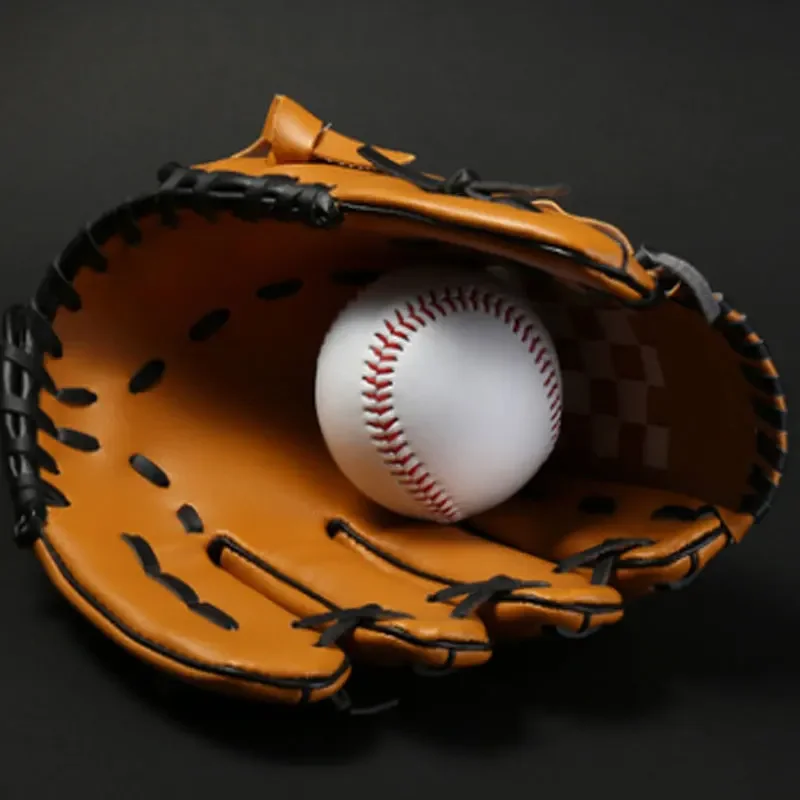Outdoor Sports Two Colors Baseball Glove Softball Practice Equipment Size 9.5/10.5/11.5/12.5 Left Hand for Adult Man Woman Train