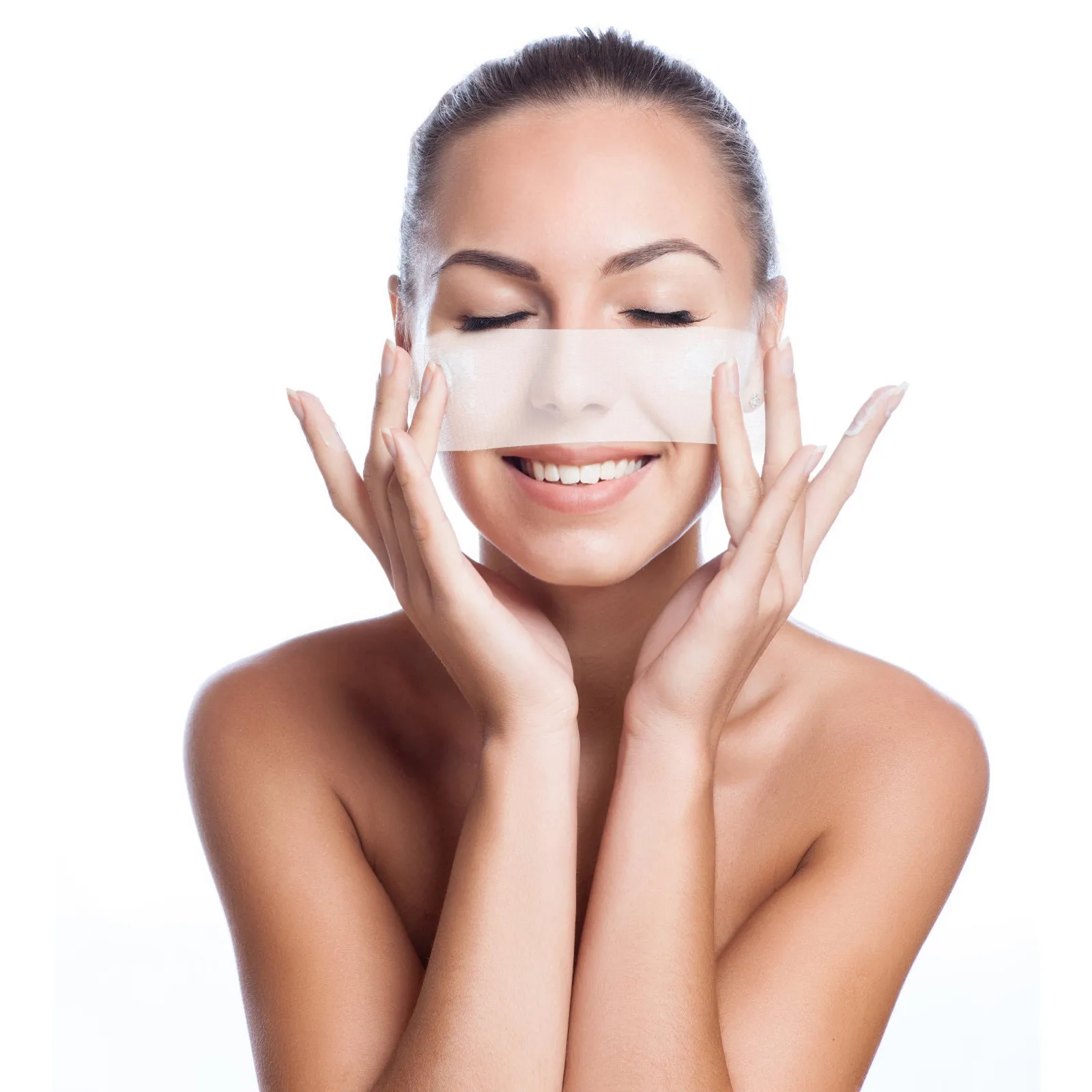 200Pcs Disposable Facial Mask Paper Extra Thin Non Woven Fabric for DIY Skincare Routine Moisturizing Face Care Mask Sheet
