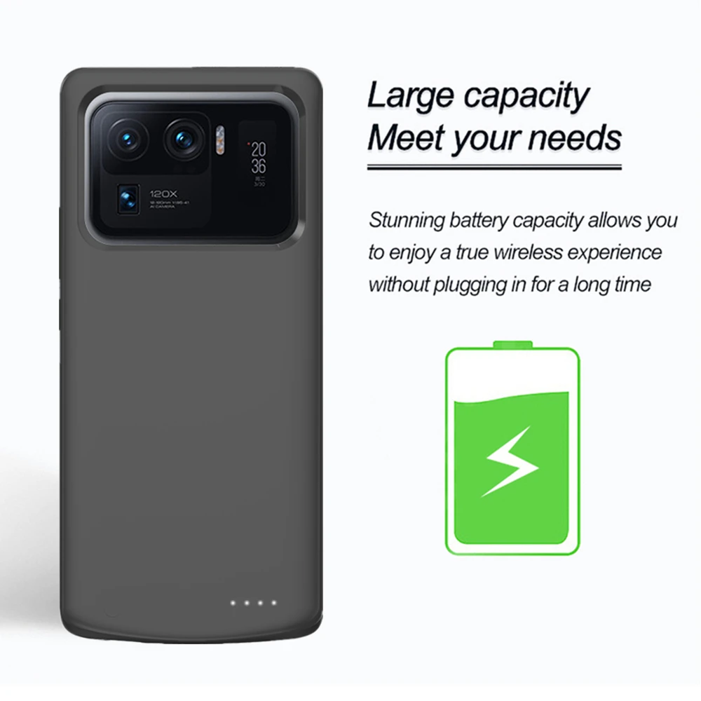 Battery Charger Cases For Xiaomi Mi 9 SE 9T 10S 10T 10 11 Pro Lite Ultra Mix3 CC9 Power Bank Battery Charging Cover Power Case