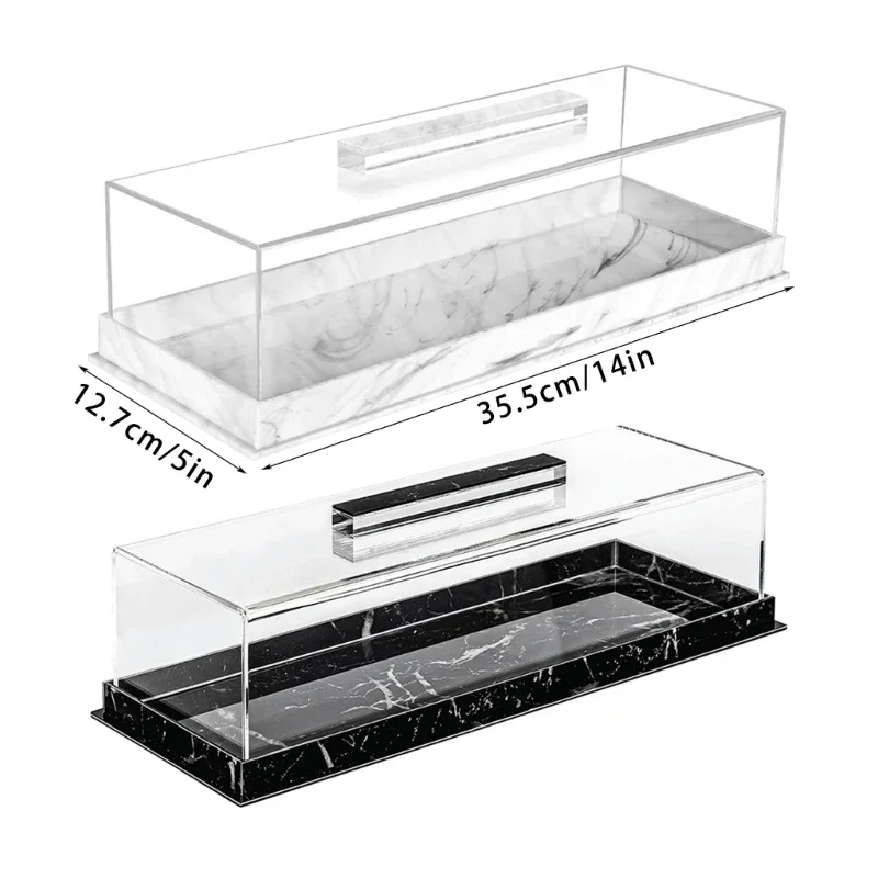 Elegant Rectangular Cake Display Case Rectangular Cake Tray Acrylic Cake Display Box Present for Baking Enthusiasts