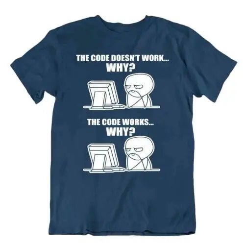 Code Reasons Tshirt Programmer T-Shirt Computer Joke Apparel Textile