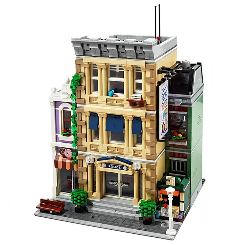 2923 stks Politiebureau Bouwstenen Speelgoed Stad Huis Modellen Kids Bricks Educatief Speelgoed Kerstcadeau Compatibel 10278