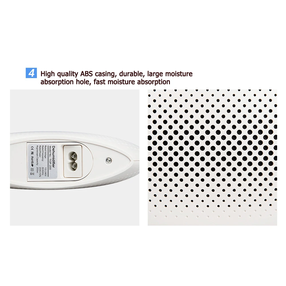 Deshumidificador para habitación 220V Deshumidificador de aire eléctrico Secador de aire Máquina deshumidificadora semiconductor