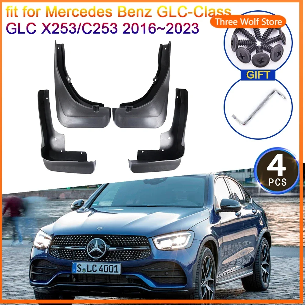

Для Mercedes Benz GLC-Class GLC X253 C253 2016 2017 2018 2019 2020 2021 2022 2023 брызговики брызговики переднее крыло