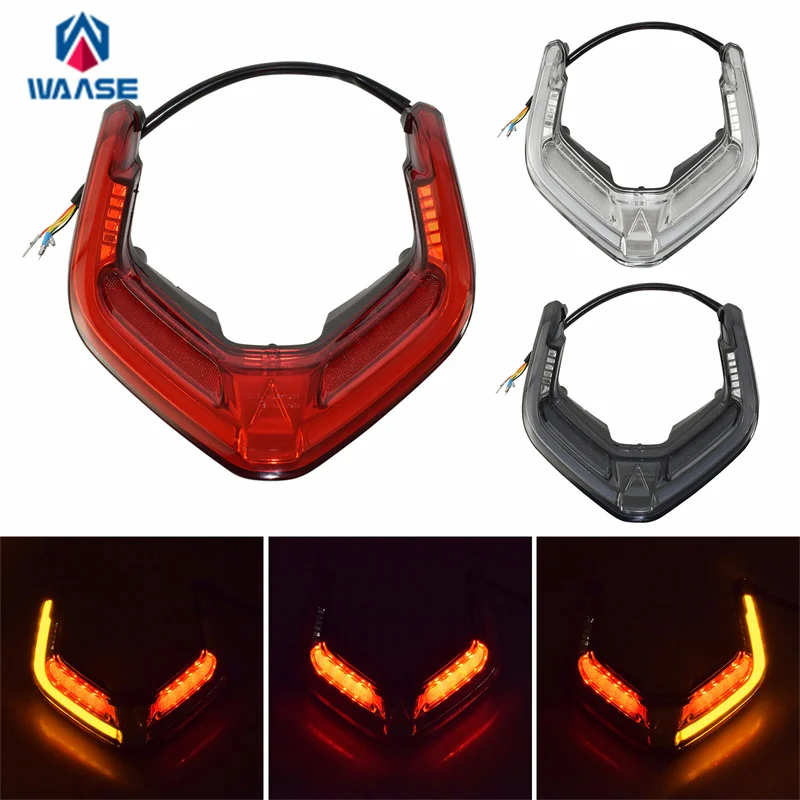 

waase For Ducati Panigale V4R 2019 2020 2021 2022 E-Mark Rear Tail Light Brake Turn Signals Integrated Led Stop Light