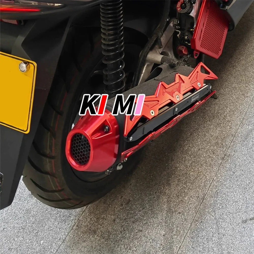 FOR Honda PCX160 Modified Exhaust Tail End Protective Cover Aluminum Alloy Exhaust Pipe Protective Cover