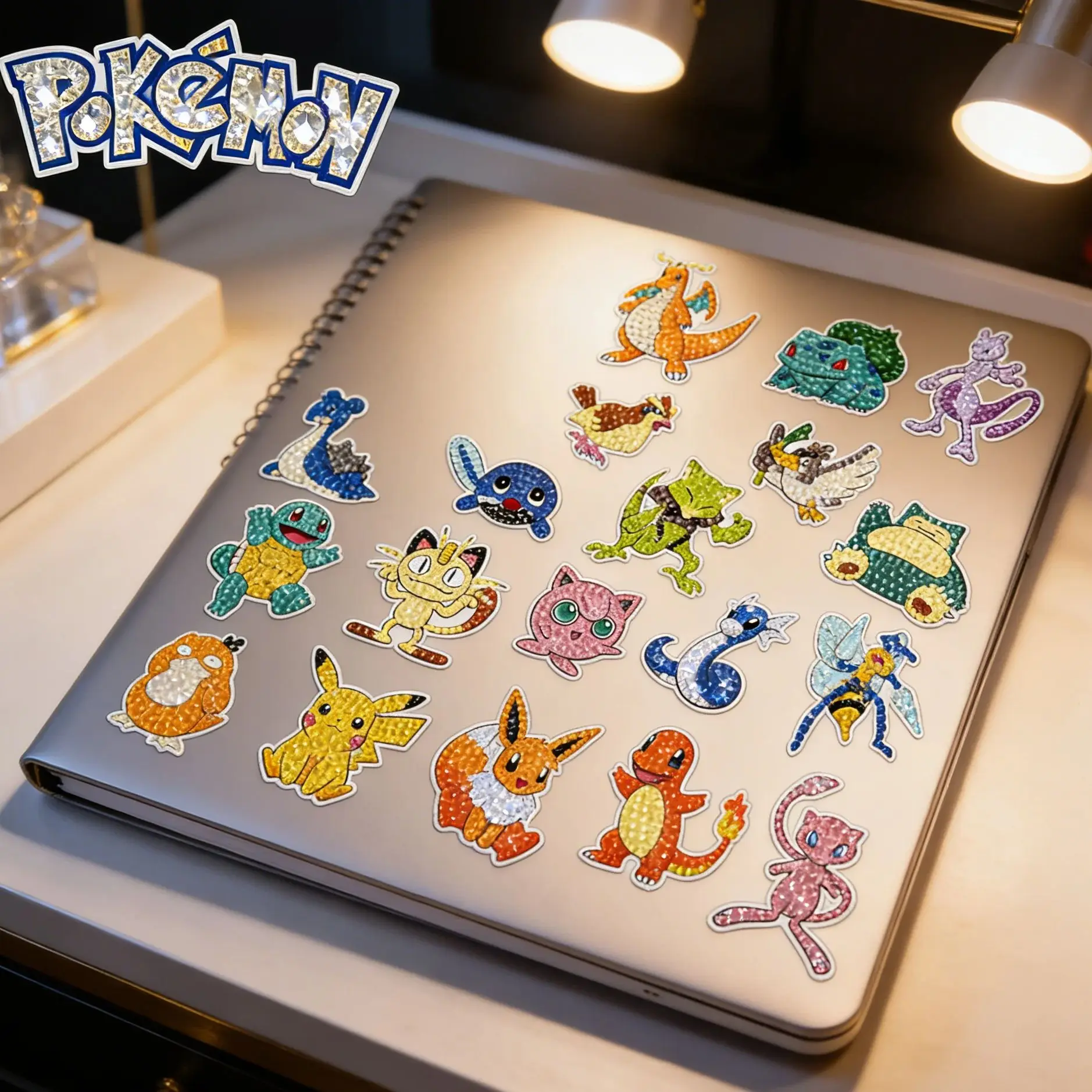 

Pokémon Pikachu Digimon 5D Full Drill Diamond Painting Sticker DIY Anime Kids Birthday Gift Home Decor Ornament